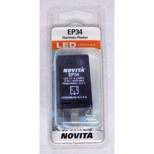 Novita EP34 LED Compatible Electronic Flasher 12.8V 162W Max For 2-6 Lamps Trail